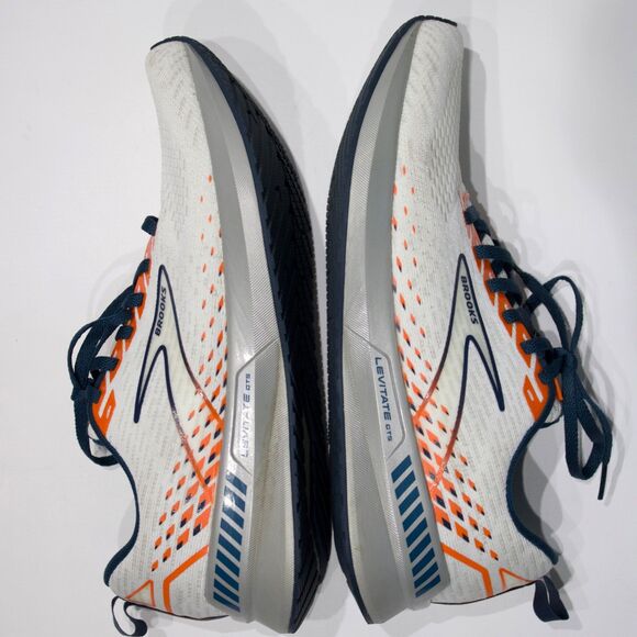 Brooks Levitate GTS 5 White Blue Orange Men Size 7D - Very Minimal Wear! main image 5